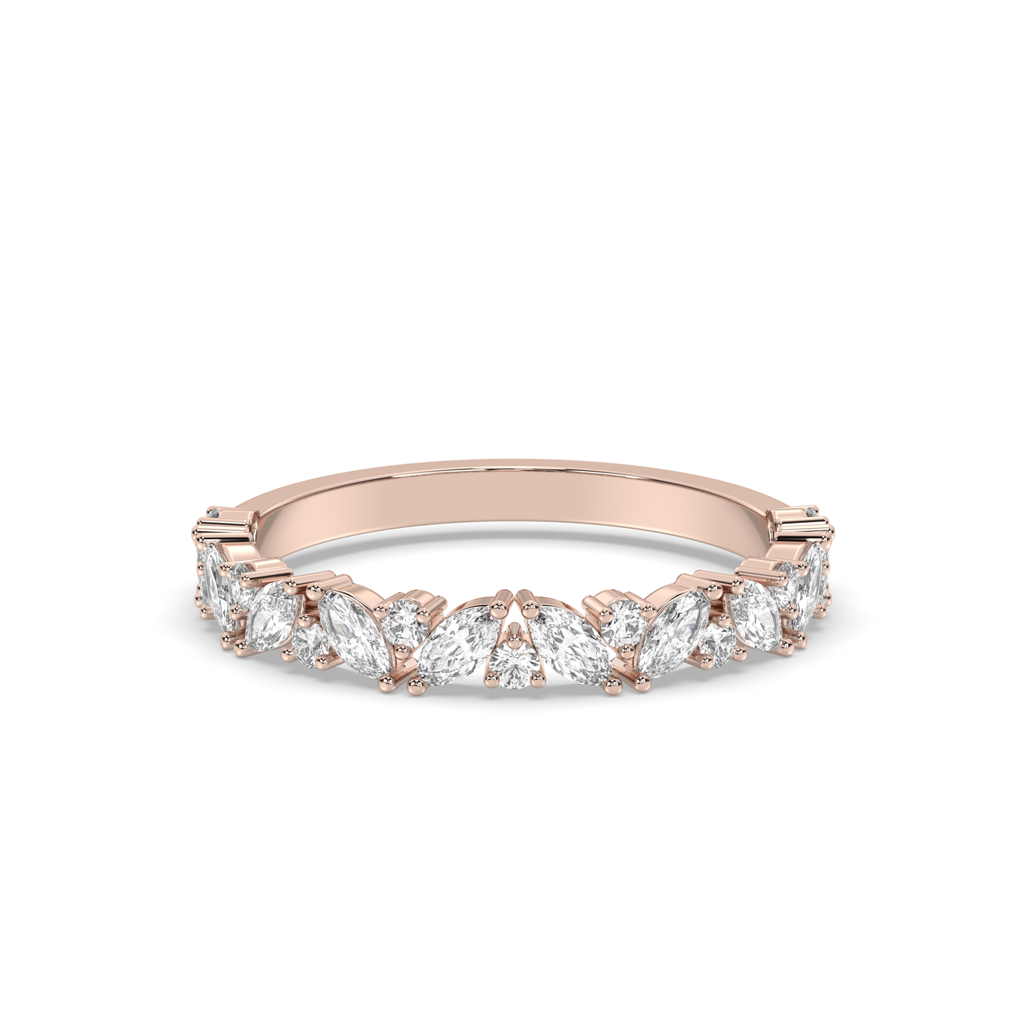 Windsor Marquise Multi Stone Wedding Band