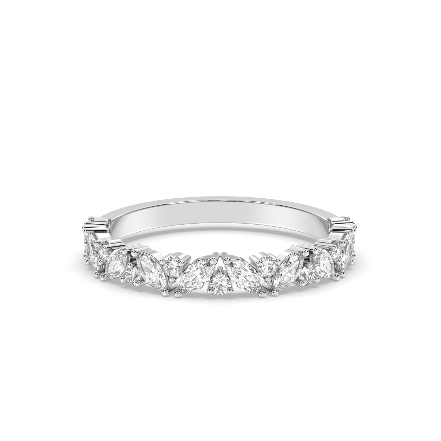 Windsor Marquise Multi Stone Wedding Band