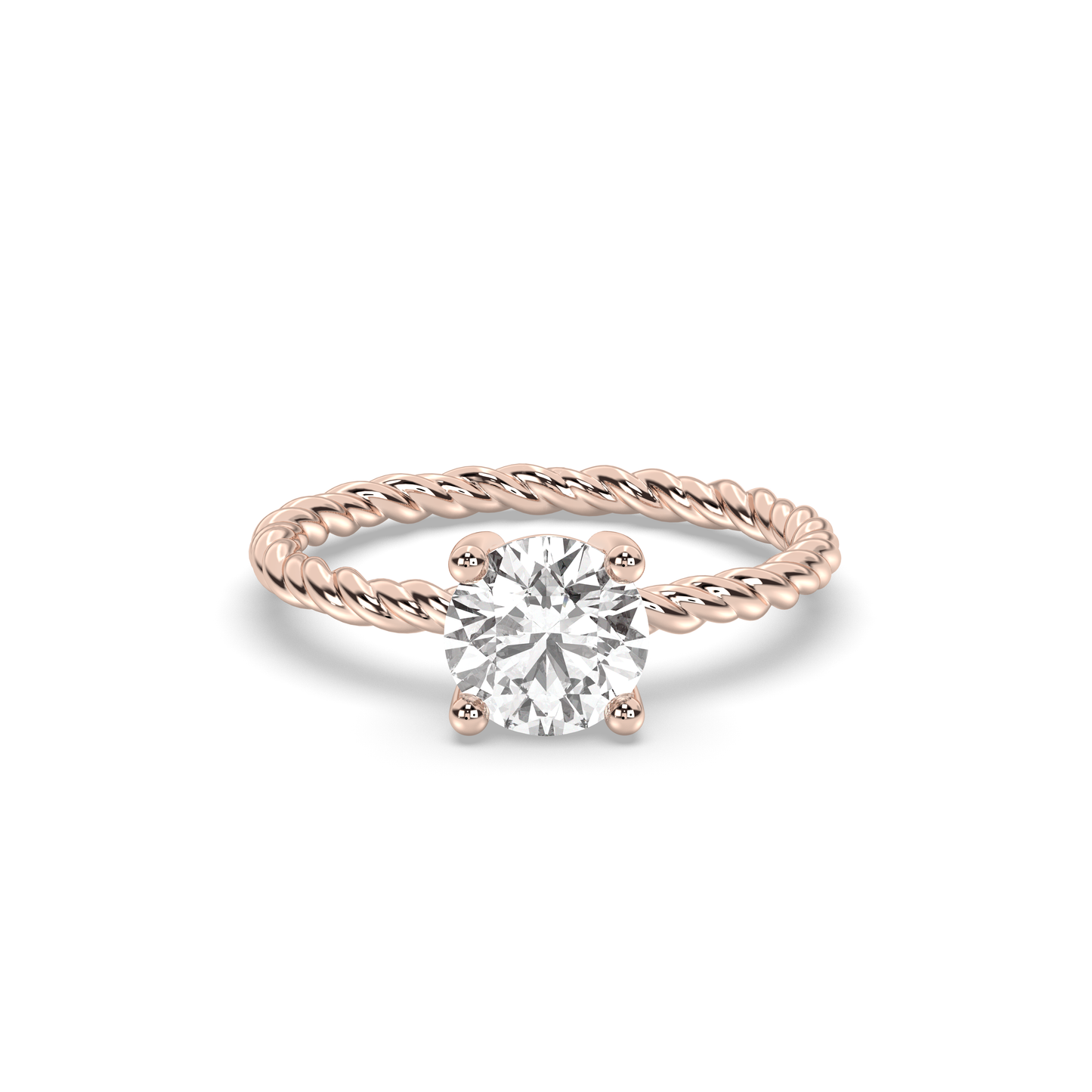 Helix Solitaire Ring