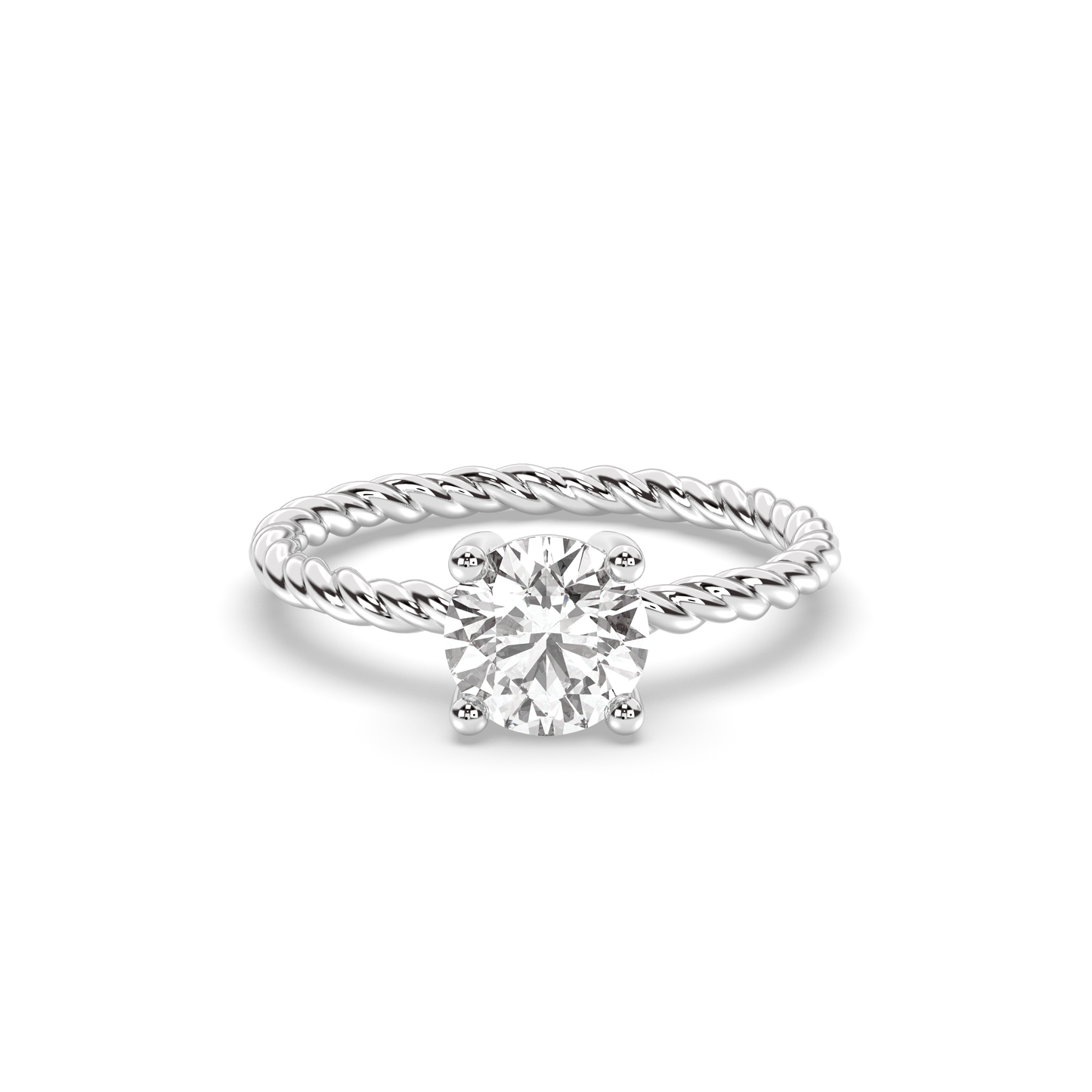 Helix Solitaire Ring