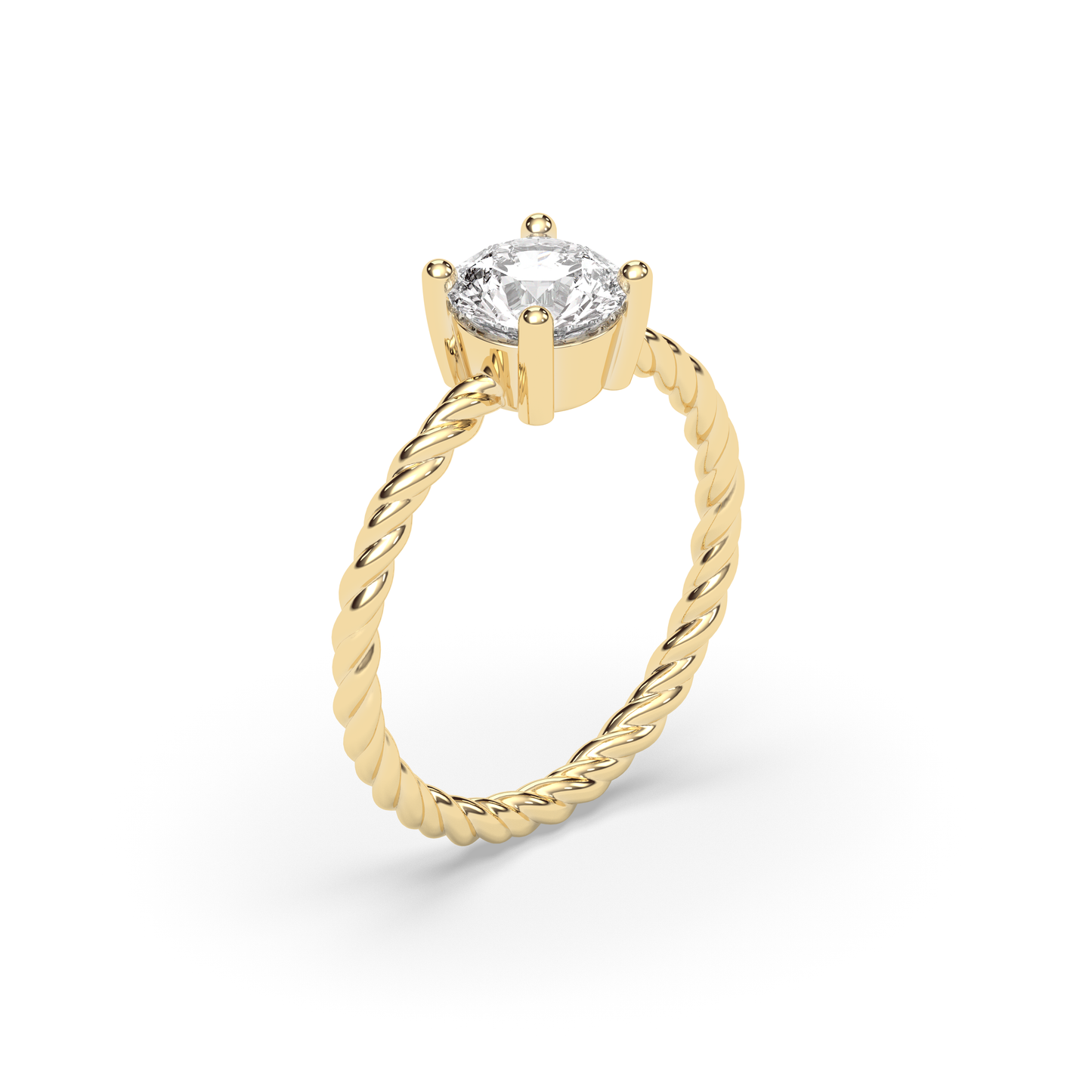 Helix Solitaire Ring