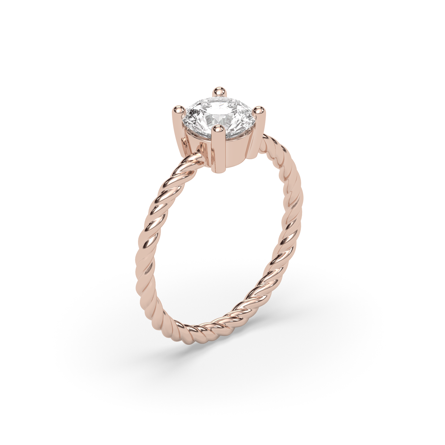 Helix Solitaire Ring