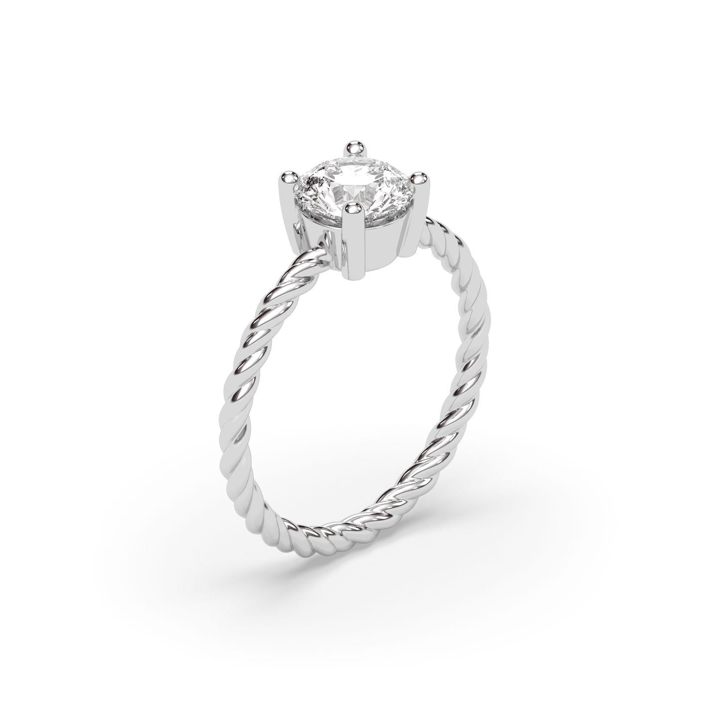 Helix Solitaire Ring