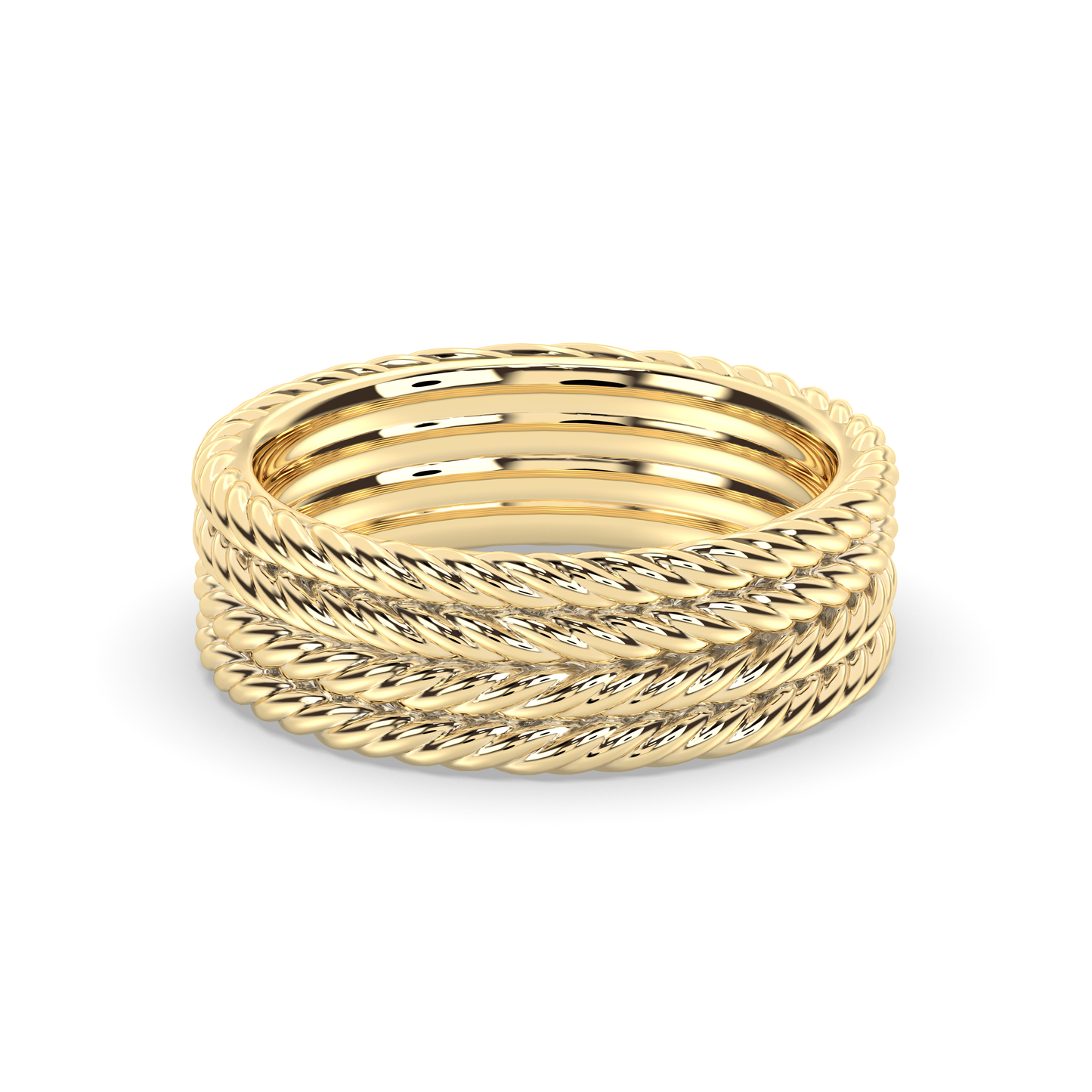 Infinite Twisted Rope Wedding band