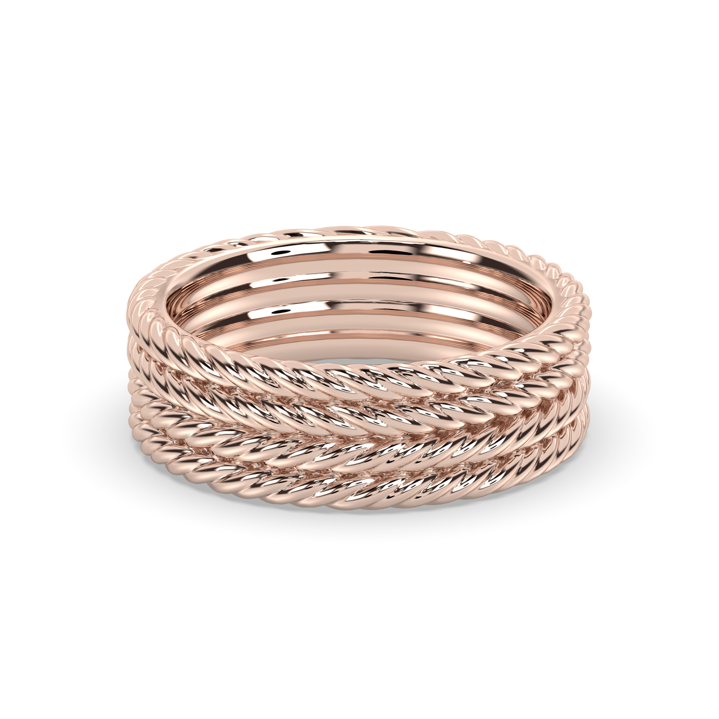 Infinite Twisted Rope Wedding band