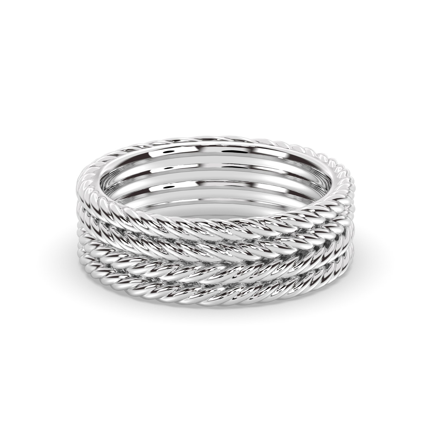 Infinite Twisted Rope Wedding band