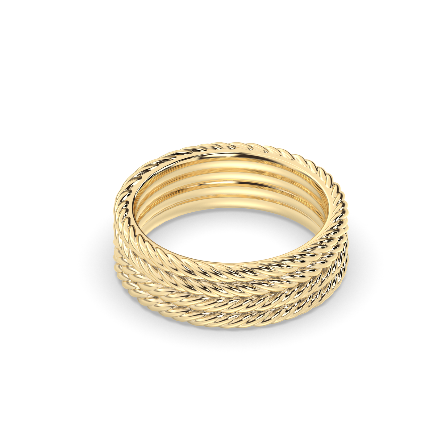 Infinite Twisted Rope Wedding band