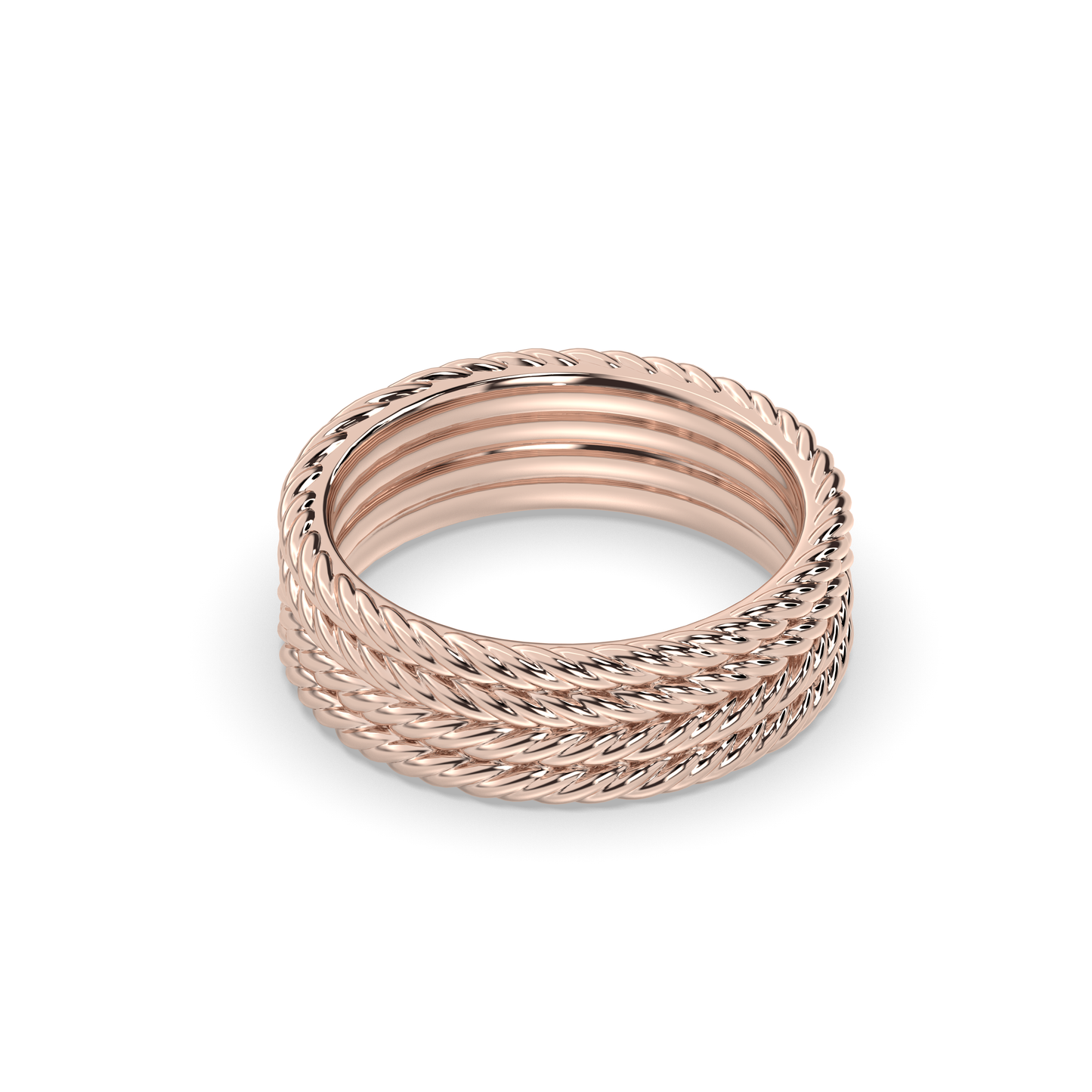 Infinite Twisted Rope Wedding band