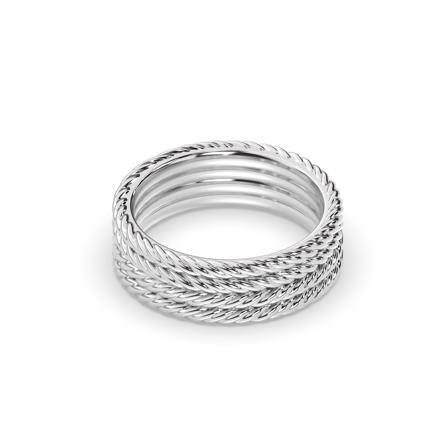 Infinite Twisted Rope Wedding band