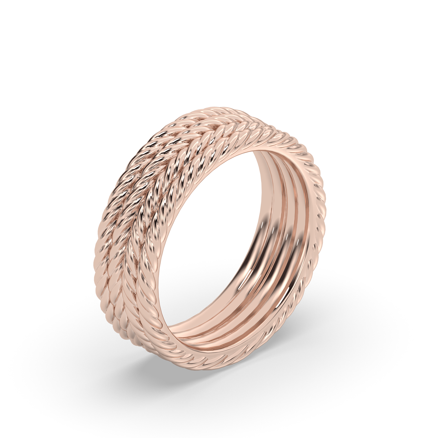 Infinite Twisted Rope Wedding band