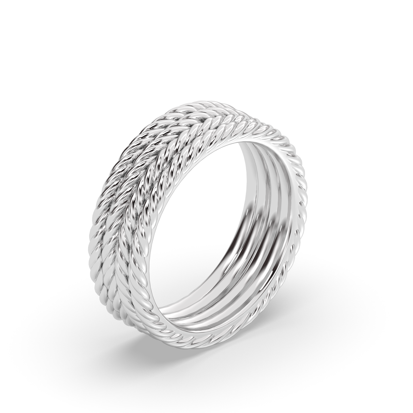 Infinite Twisted Rope Wedding band